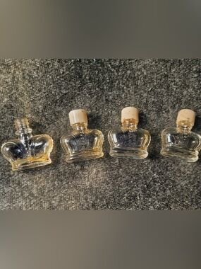 Vintage Prince Matchabelli Miniature Crown Perfume Bottles (Set of 4)